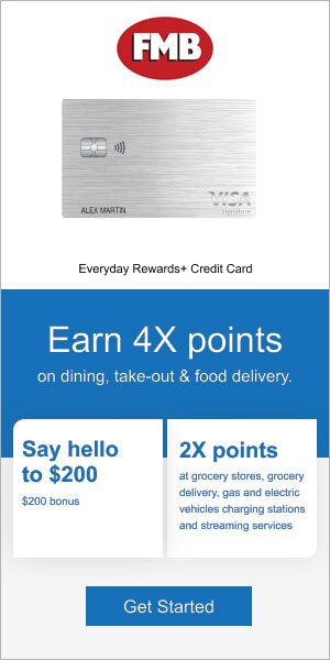 Earn 4x points with Visa Everyday Rewards+ Credit Card